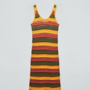 Striped Multicolor Knit Dress